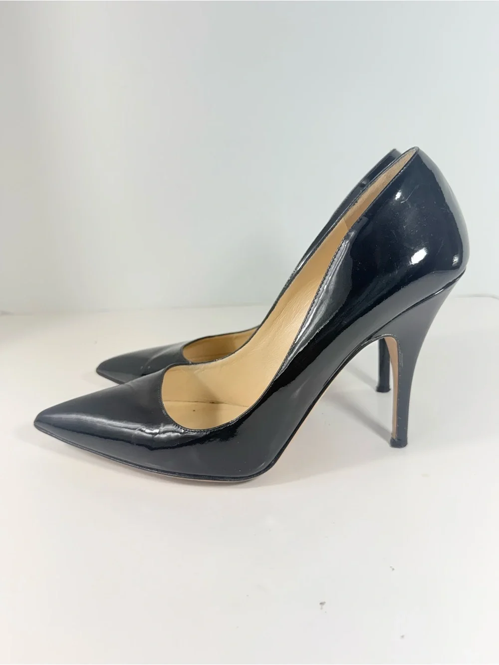 Kate Spade New York Black Patent Leather Pointed Toe Pumps Stiletto Heels US 10